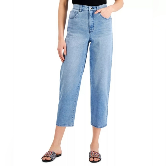Women's High Rise Mom Jeans - Picture 6 of 10
